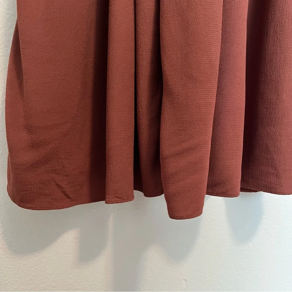 Eileen Fisher -Crepe Ruset Cap Sleeve Drawstring Wide Leg Crop Jumpsuit - Large - Picture 10 of 16